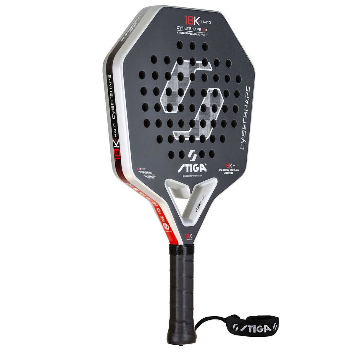Stiga Padel Racket 18K X Hard Cybershape