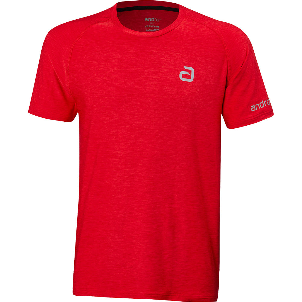 Andro T-Shirt Melange Alpha Chili Rood