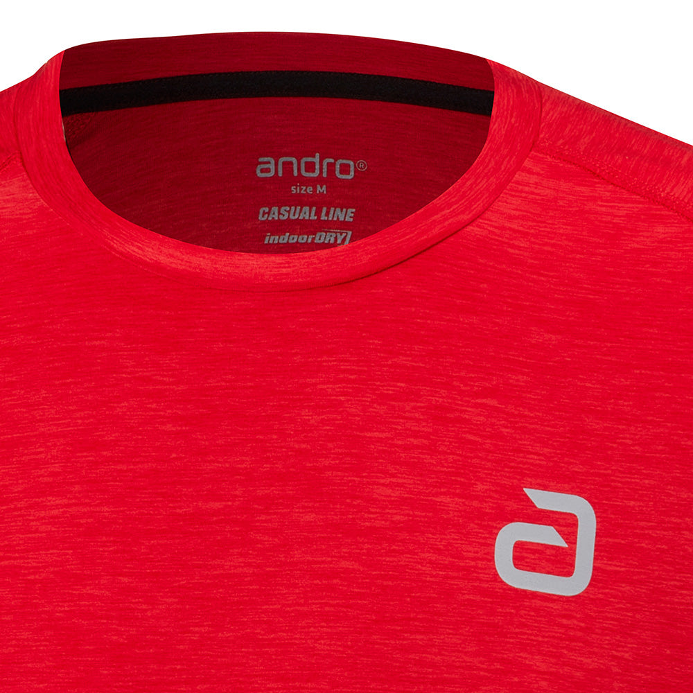 Andro T-Shirt Melange Alpha Chili Rood