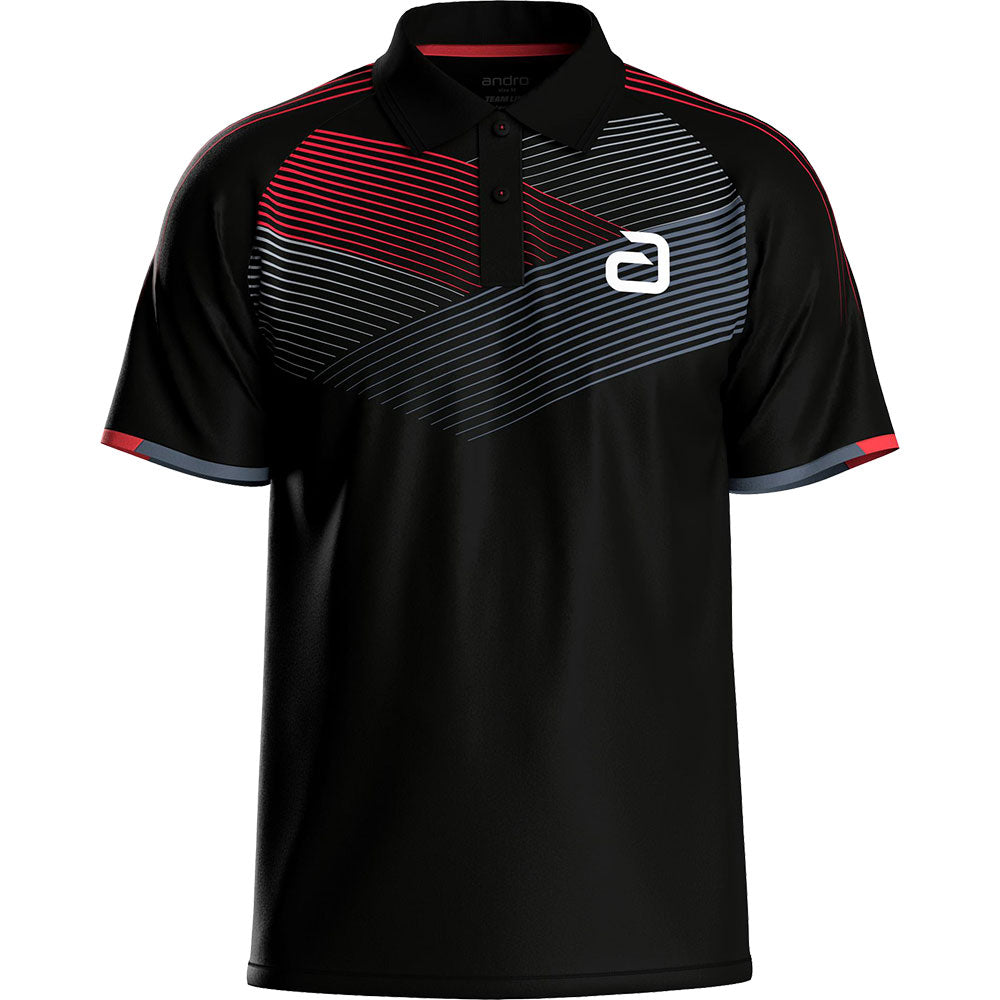 Andro Shirt Avos Zwart/Rood