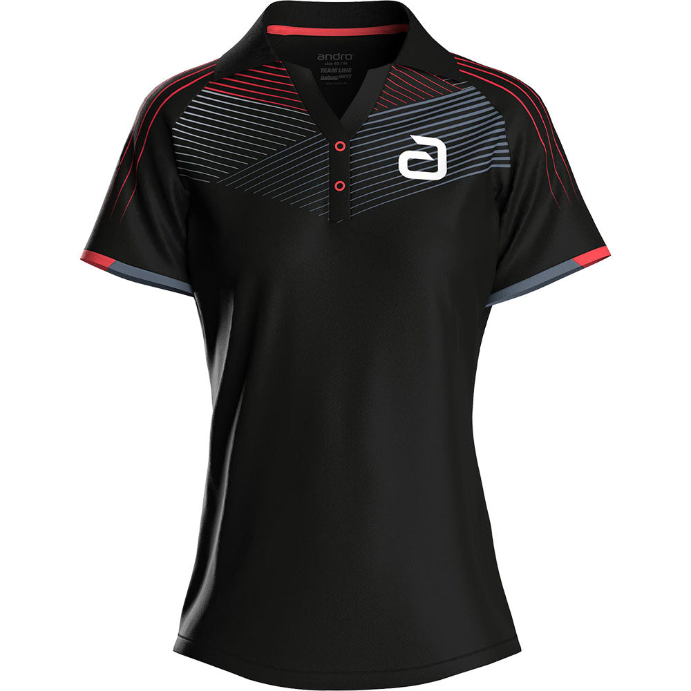 Andro Shirt Avos Women Zwart/Rood