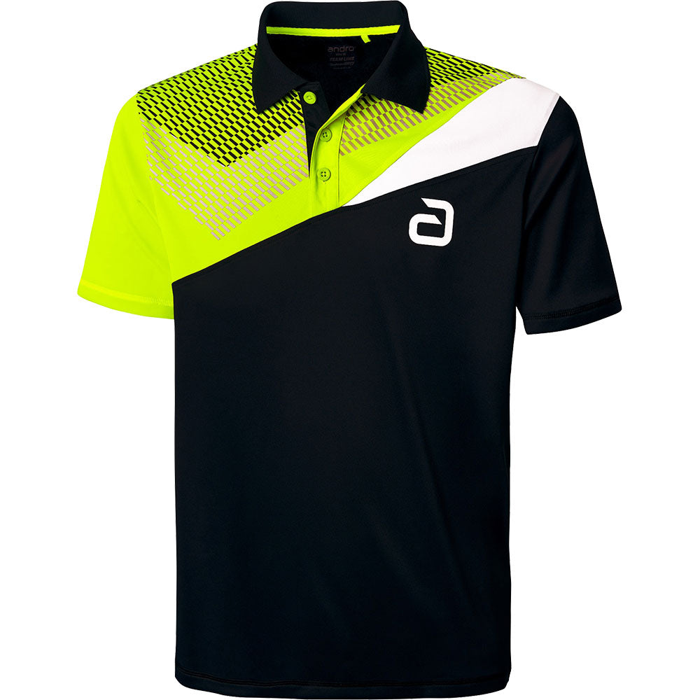 Andro Shirt Lavor Zwart/Geel