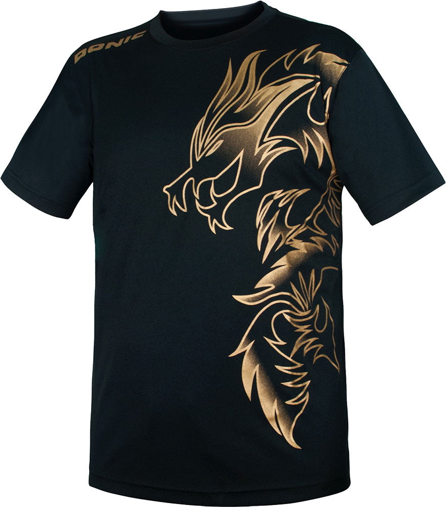 Donic T-Shirt Dragon Zwart/Gold