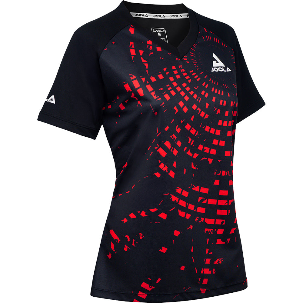 Joola Shirt Centrela Lady Zwart/Rood