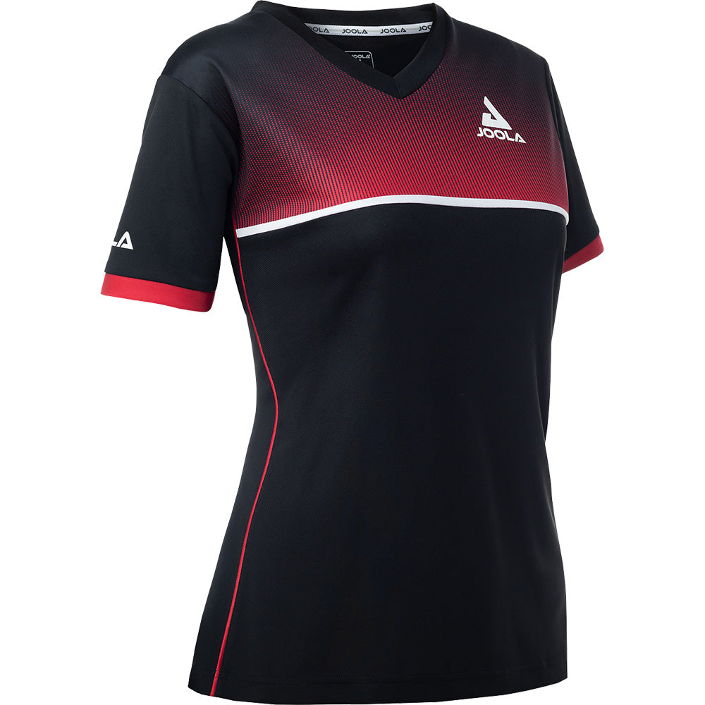 Joola Shirt Edge Lady Zwart/Rood