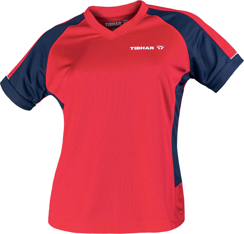 Tibhar Shirt Mundo Lady Rood/Navy