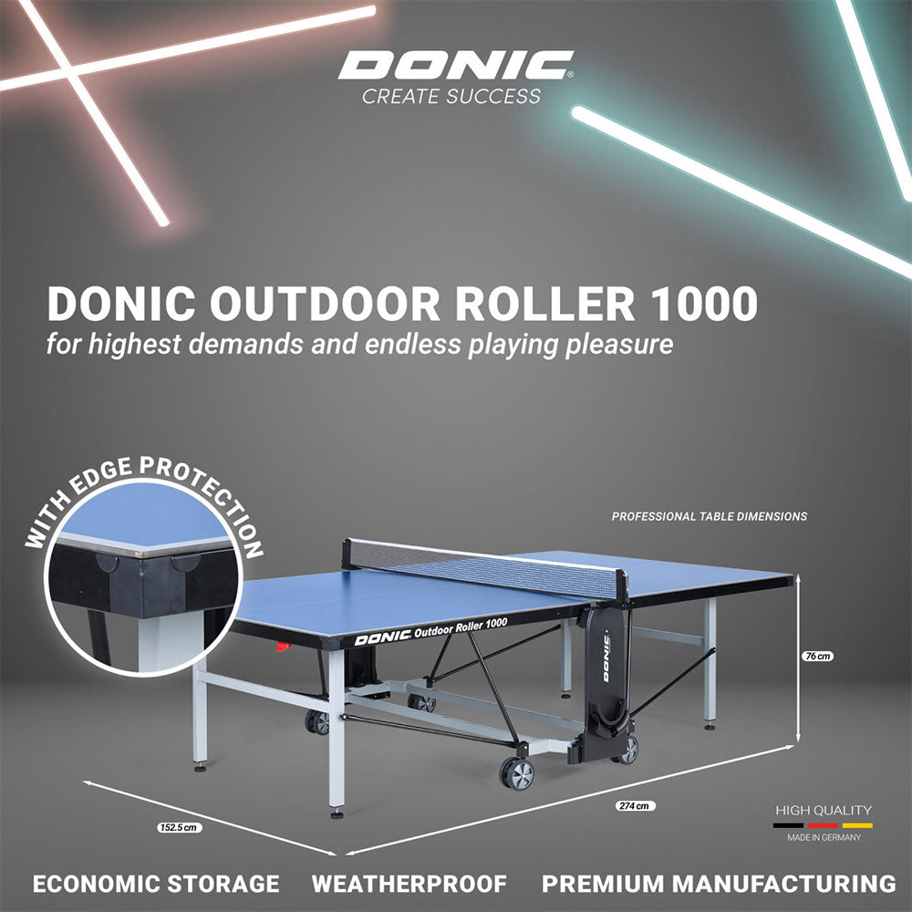 Donic Tafel Outdoor Roller 1000 Blauw