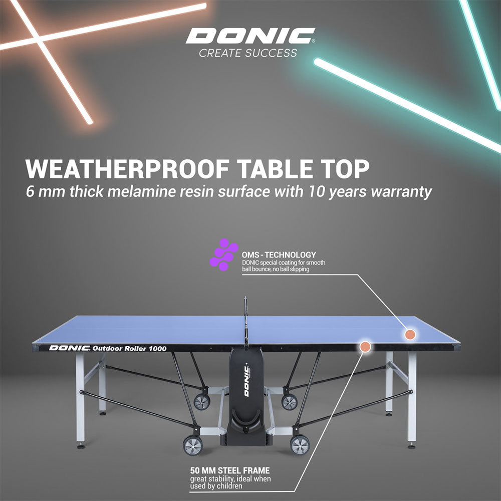 Donic Tafel Outdoor Roller 1000 Blauw