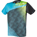 Tibhar TT-Shirt Paint Zwart/Lichtblauw