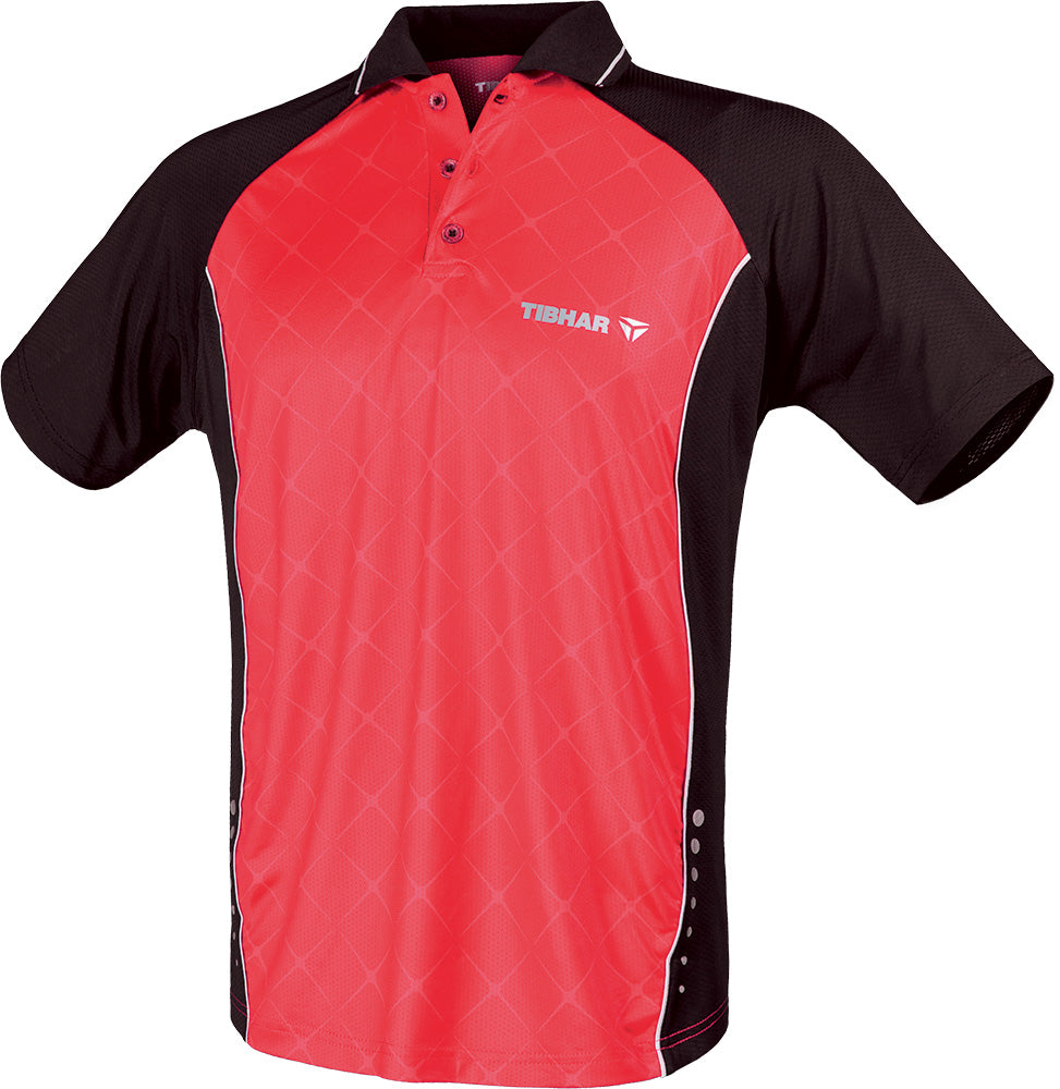 Tibhar Shirt Pulse Rood/Zwart