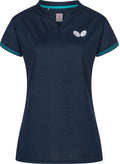 Butterfly Shirt Puren Lady Blauw