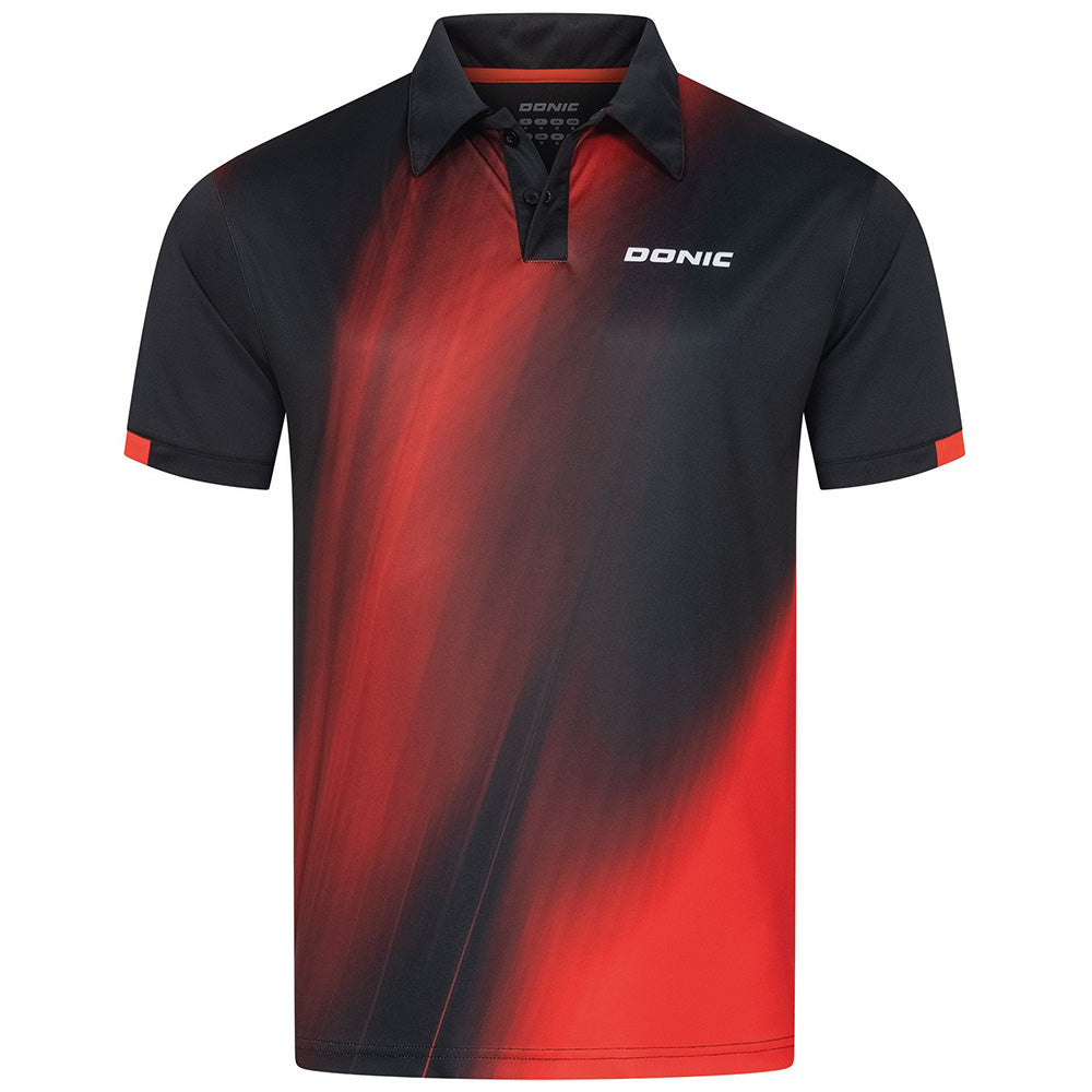 Donic Shirt Fire Zwart/Rood