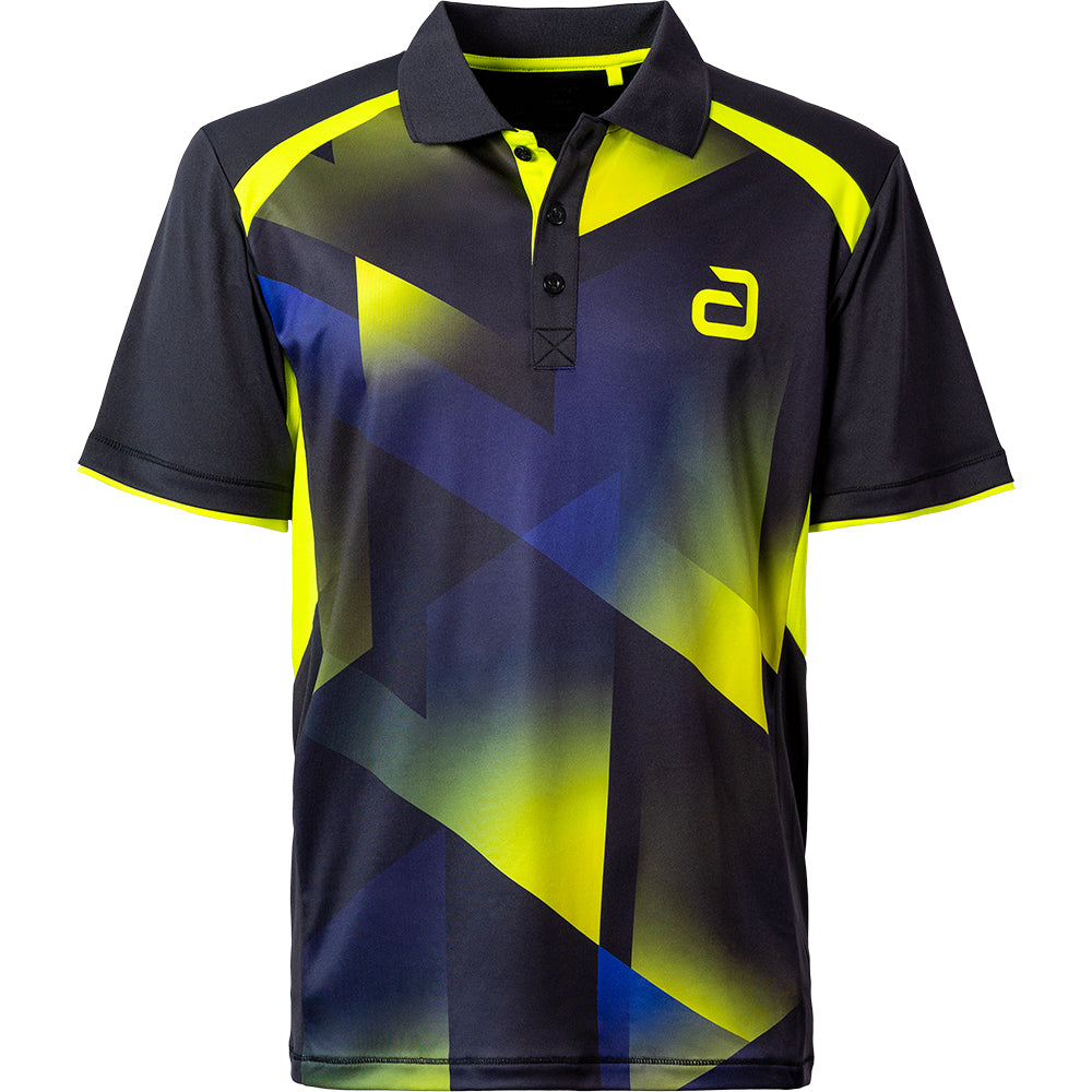 Andro Shirt Lanton Zwart/Geel
