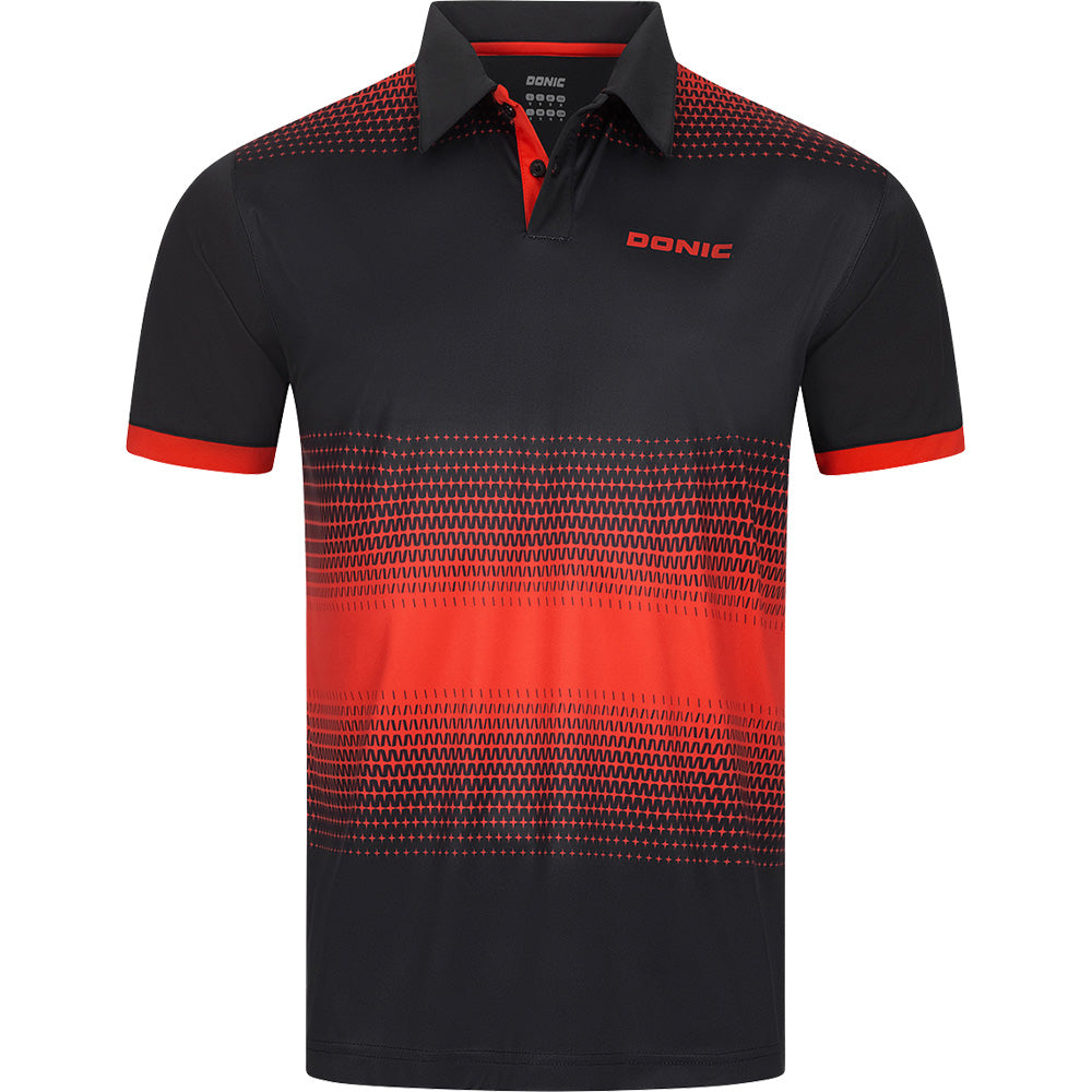 Donic Shirt Push Zwart/Rood