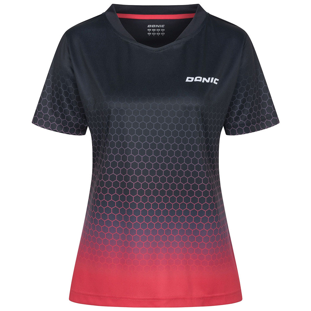 Donic Shirt Spider Lady Zwart/Roze