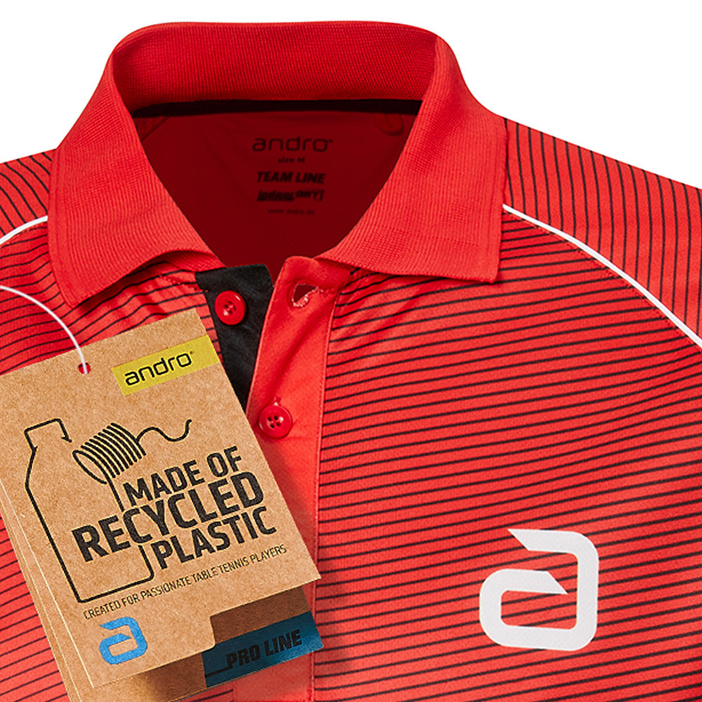 Andro Shirt Tilston Rood/Zwart