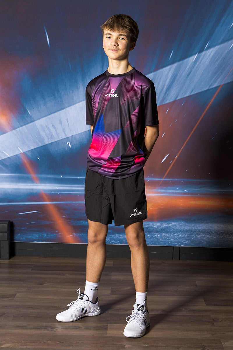 Stiga T-Shirt Pro Zwart/Roze