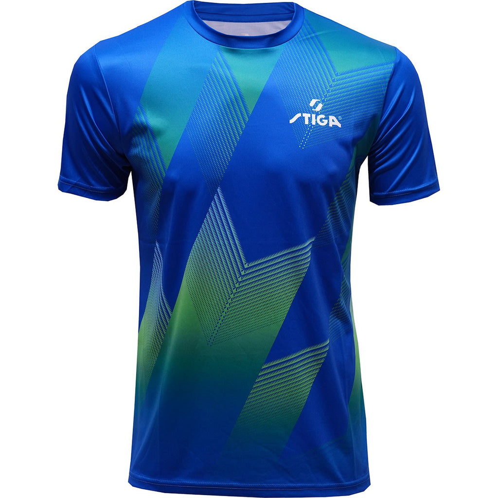 Stiga T-Shirt Pro Royal Blauw/Groen