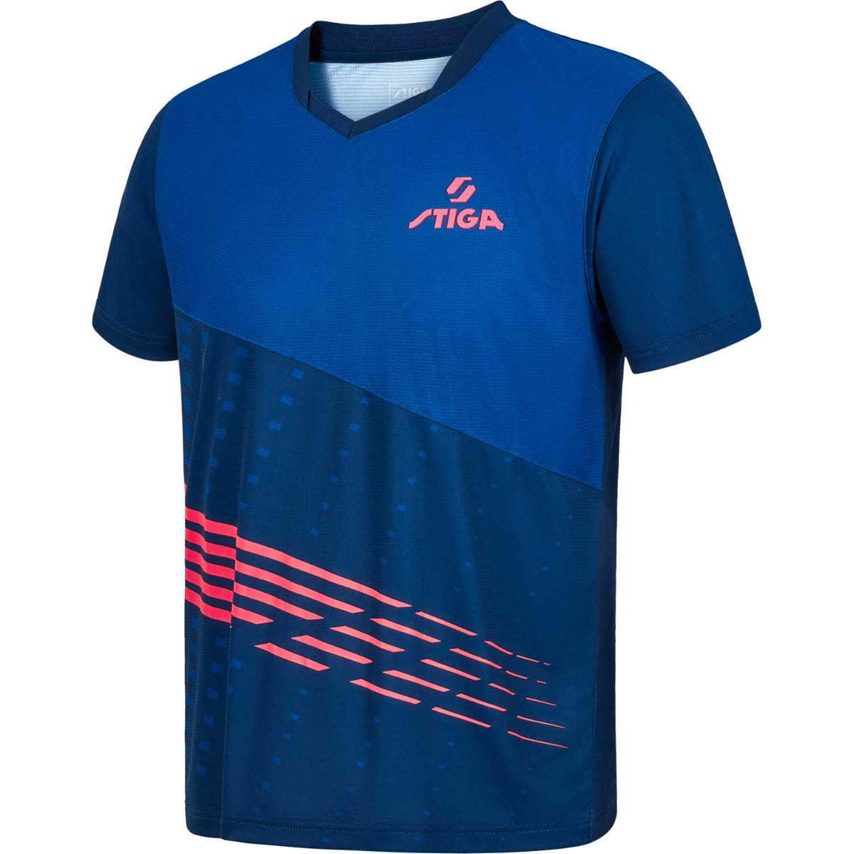 Stiga Shirt Neptune Dark Blauw/Roze