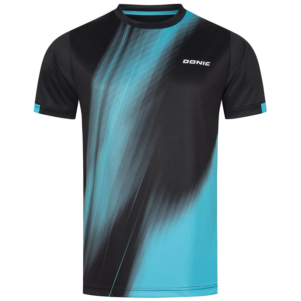 Donic T-Shirt Cream Zwart/Blauw
