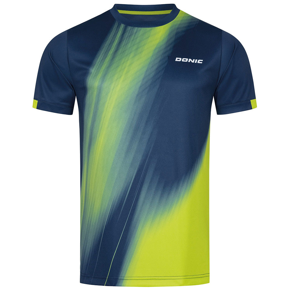 Donic T-Shirt Cream Navy/Lime