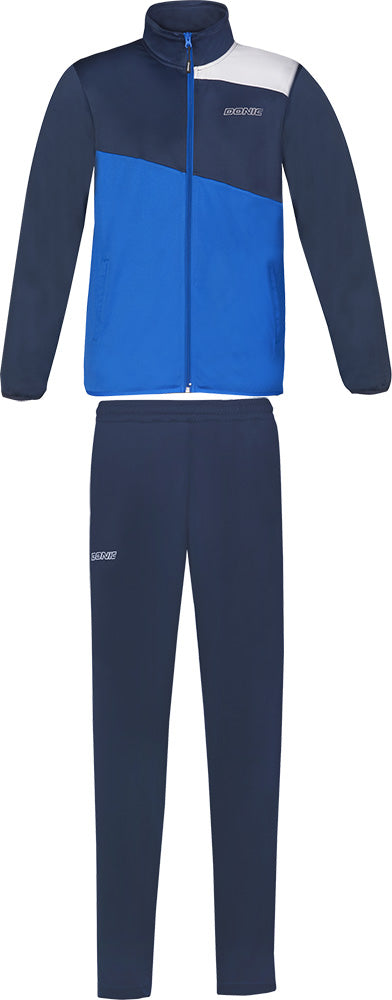 Donic Trainingspak Heat Marine/Royalblauw