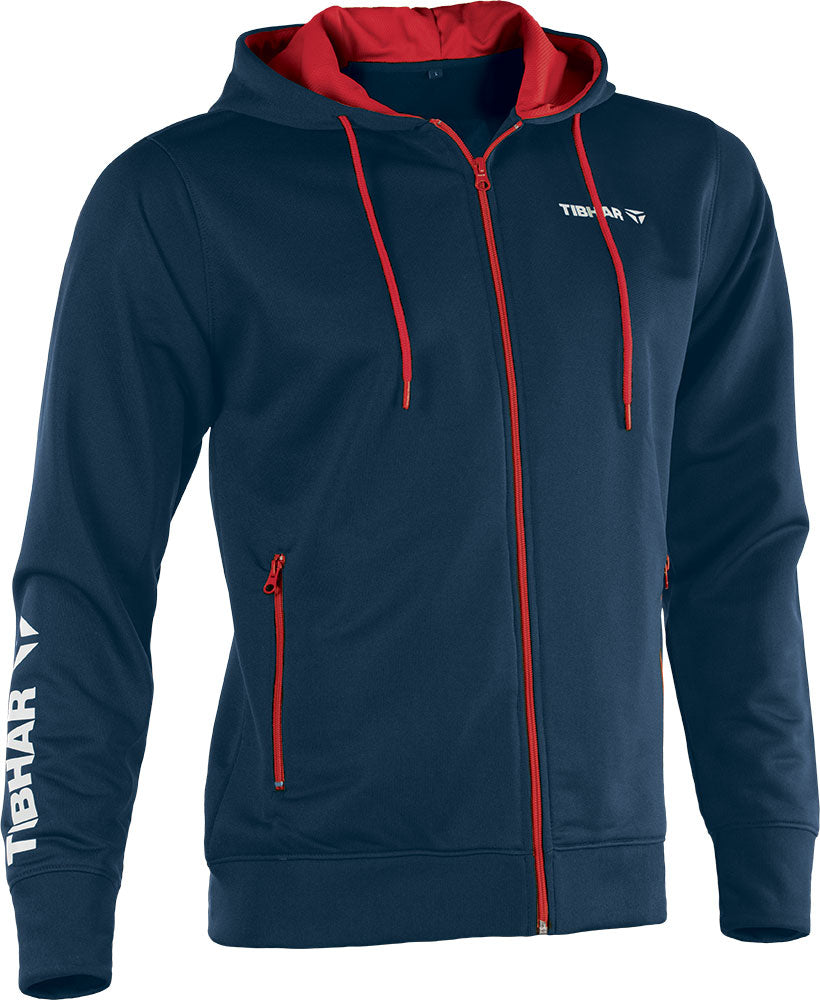 Tibhar Hoodie World Navy/Rood